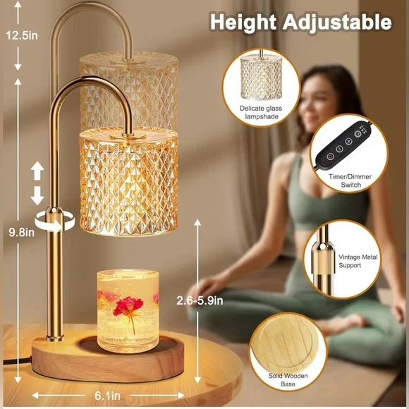 Zenlea Bronze Candle Warmer Lamp - Picture 2 of 5